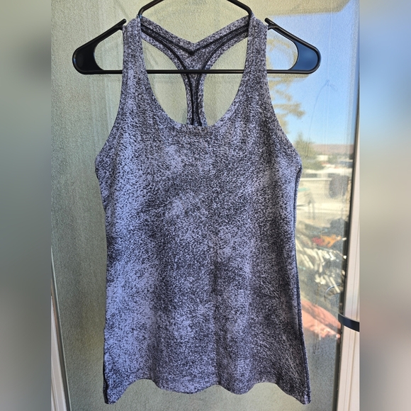 lululemon athletica Tops - Lululemon Athletica Black and White Speckled Tank Top